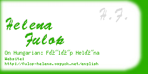helena fulop business card